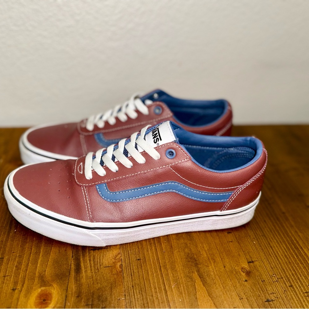 Vans Men's Brown With Blue Sneakers- Size‎ 9